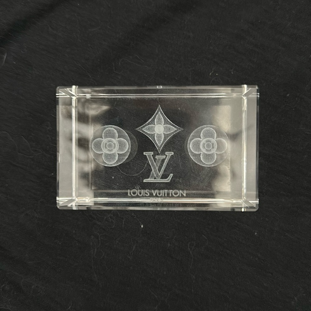 Louis Vuitton crystal paperweight